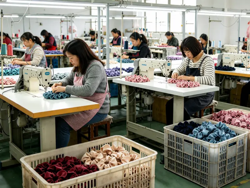 fabric hair accessories factory