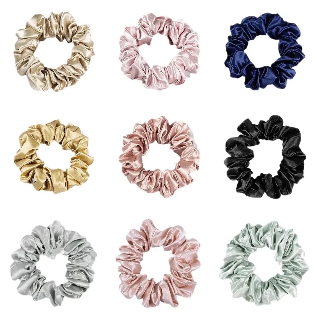 12CM Mulberry Silk Oversized Hair Scrunchies Color Options