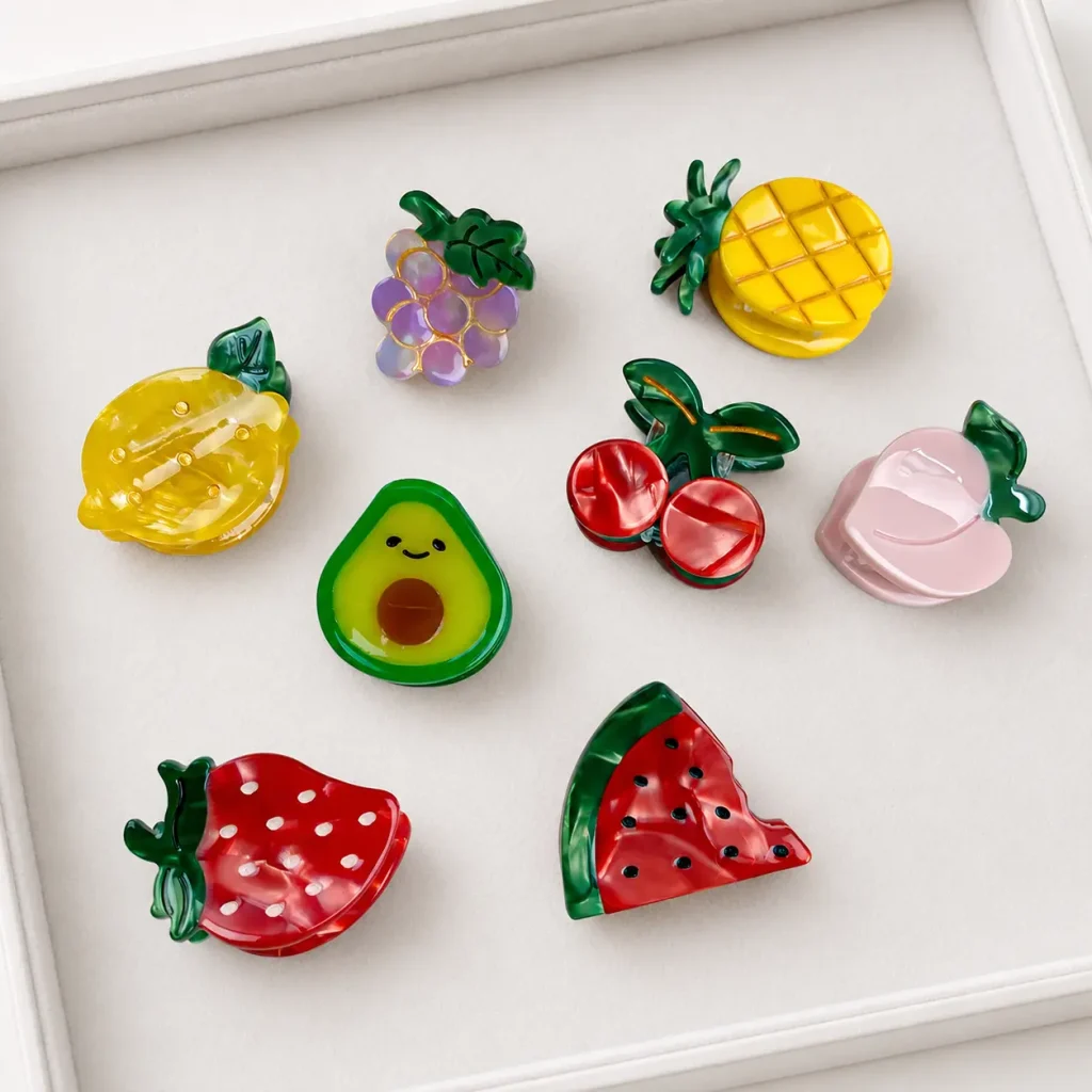 3cm-cute-fruit-acetate-mini-hair-claw-collection