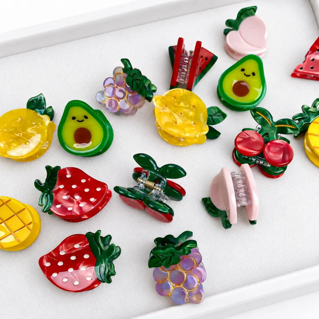 3cm-fruit-acetate-mini-hair-claw-mixed-display