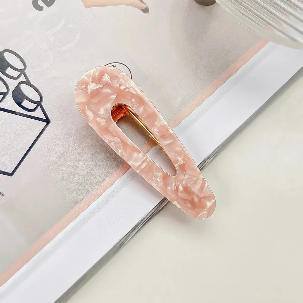 7cm-pink-teardrop-cellulose-acetate-snap-hair-clip