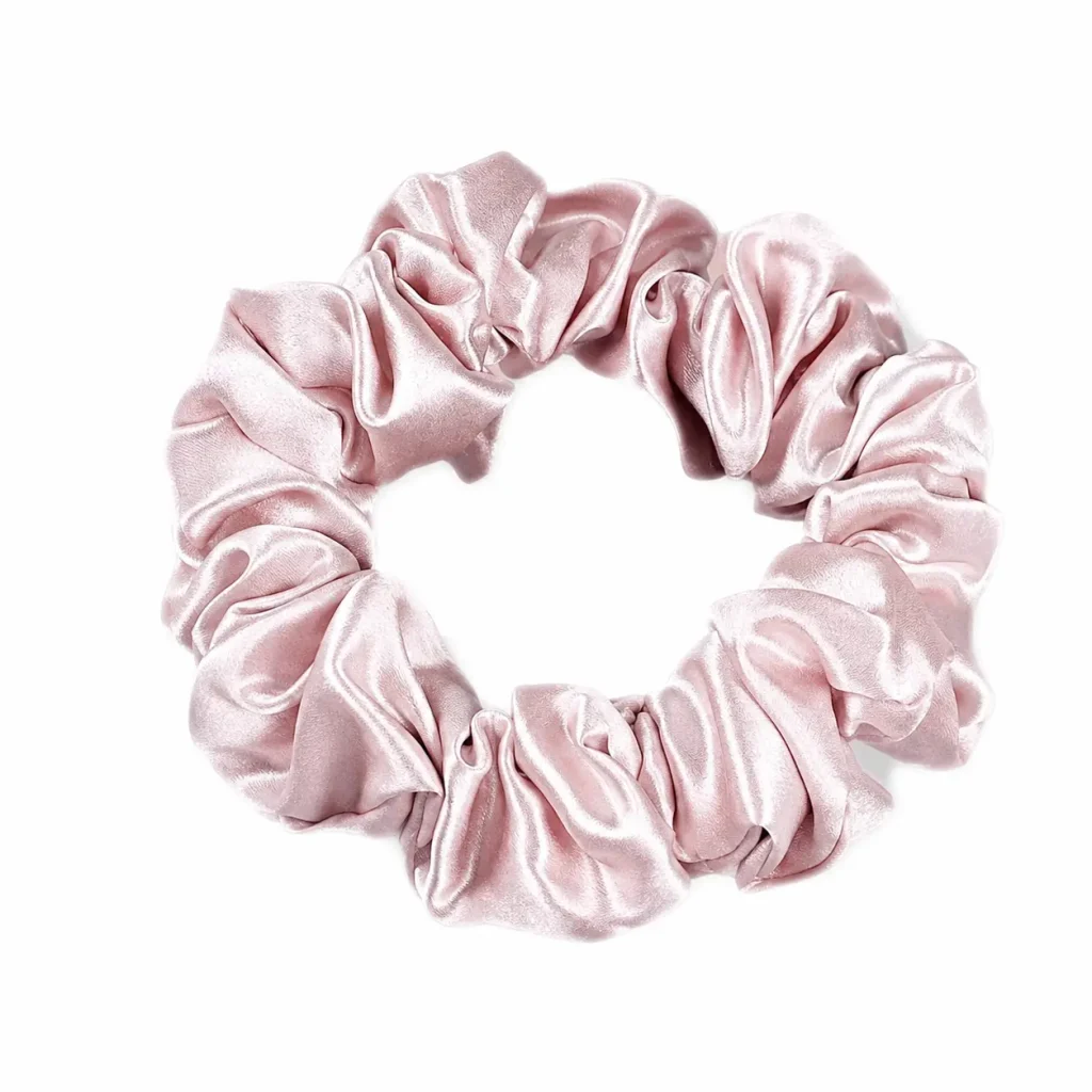 Blush Pink 12CM Mulberry Silk Oversized Hair Scrunchie