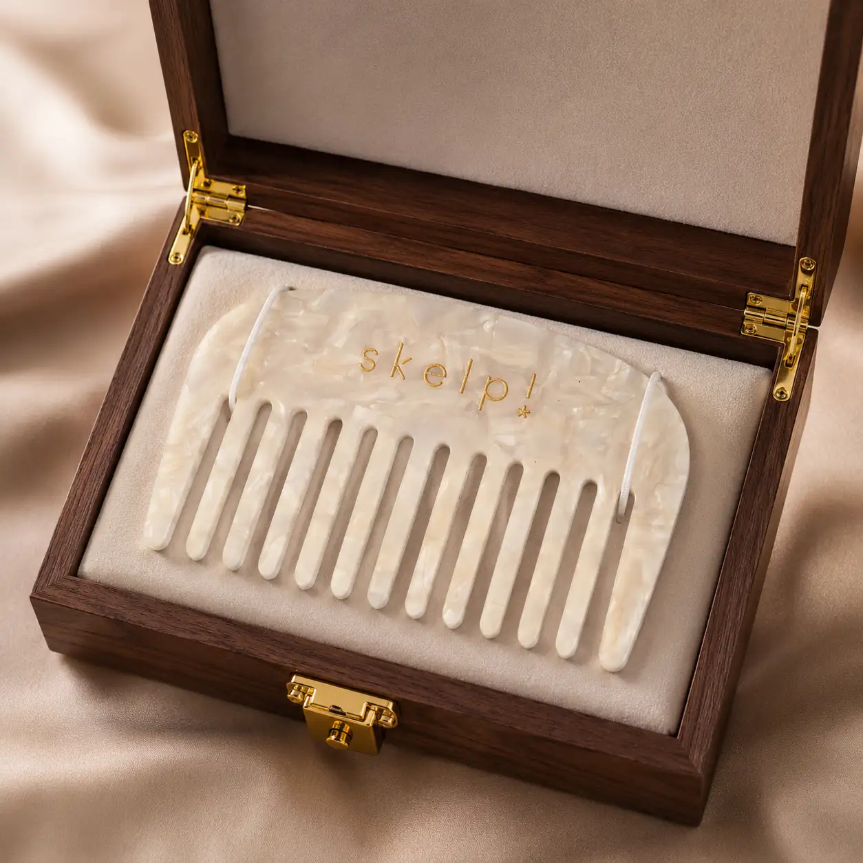 Custom Logo 4mm Thick Wide Tooth Cellulose Acetate Hair Comb