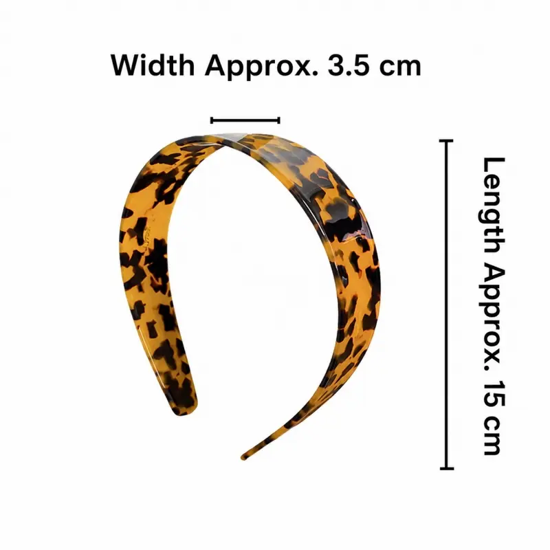 15CM Wide Cellulose Acetate Headband Size Guide