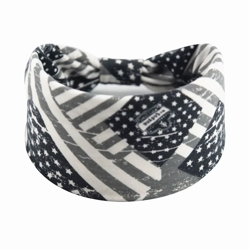 Custom American Flag Wide Stretch Headband