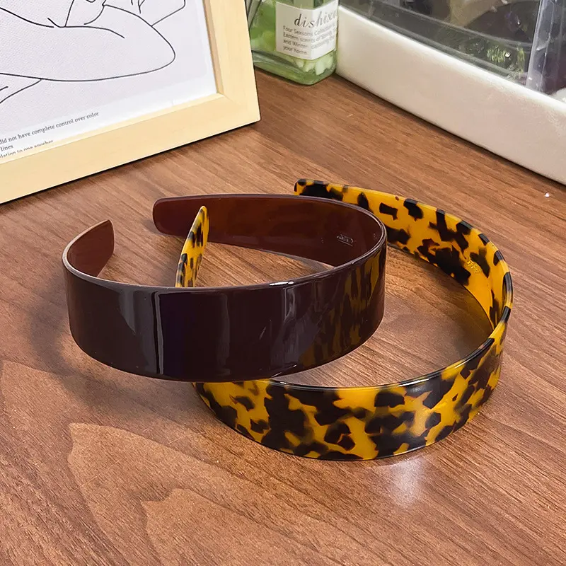 Dark Brown And Tortoise Shell Acetate Headbands