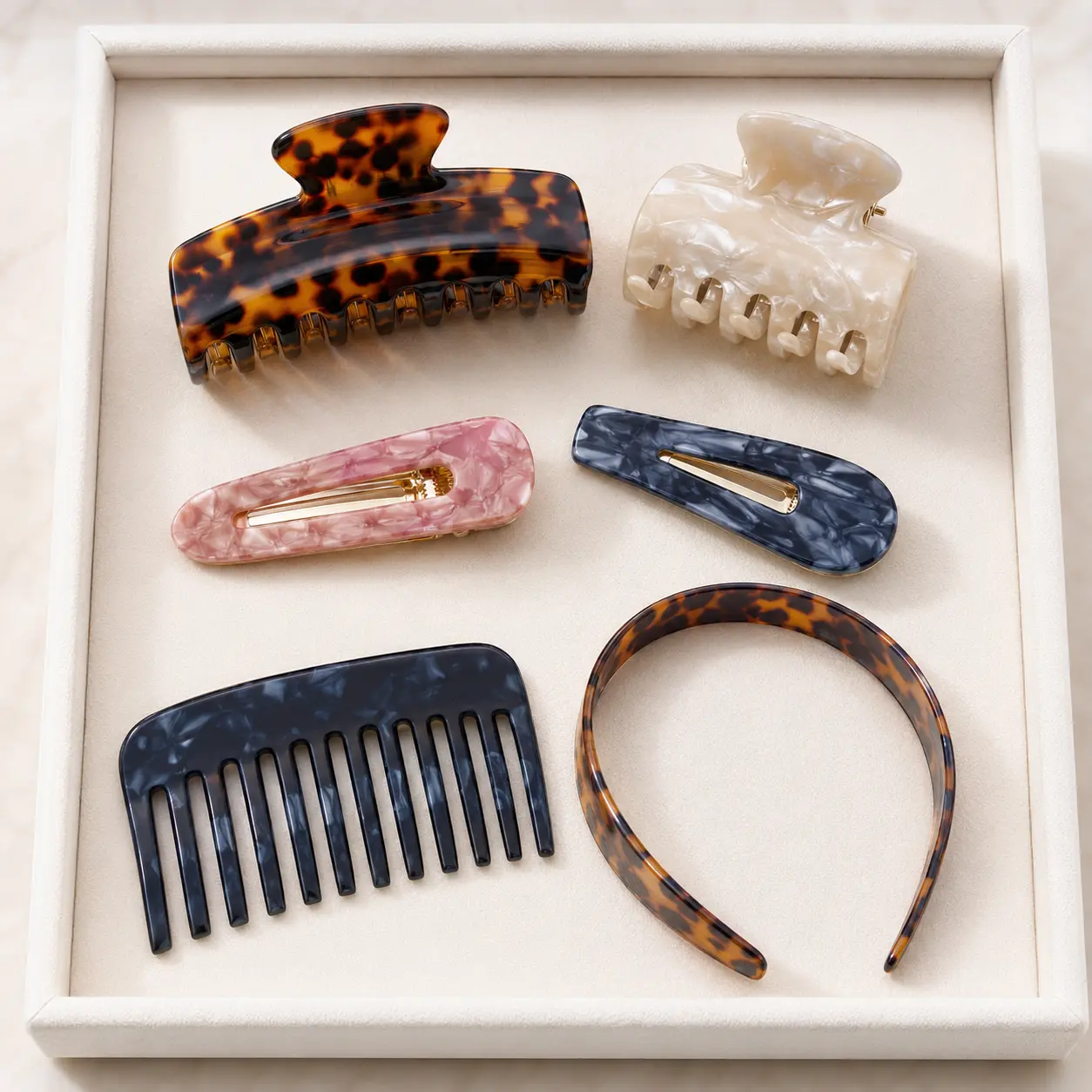 Plastic vs Cellulose Acetate Hair Clips