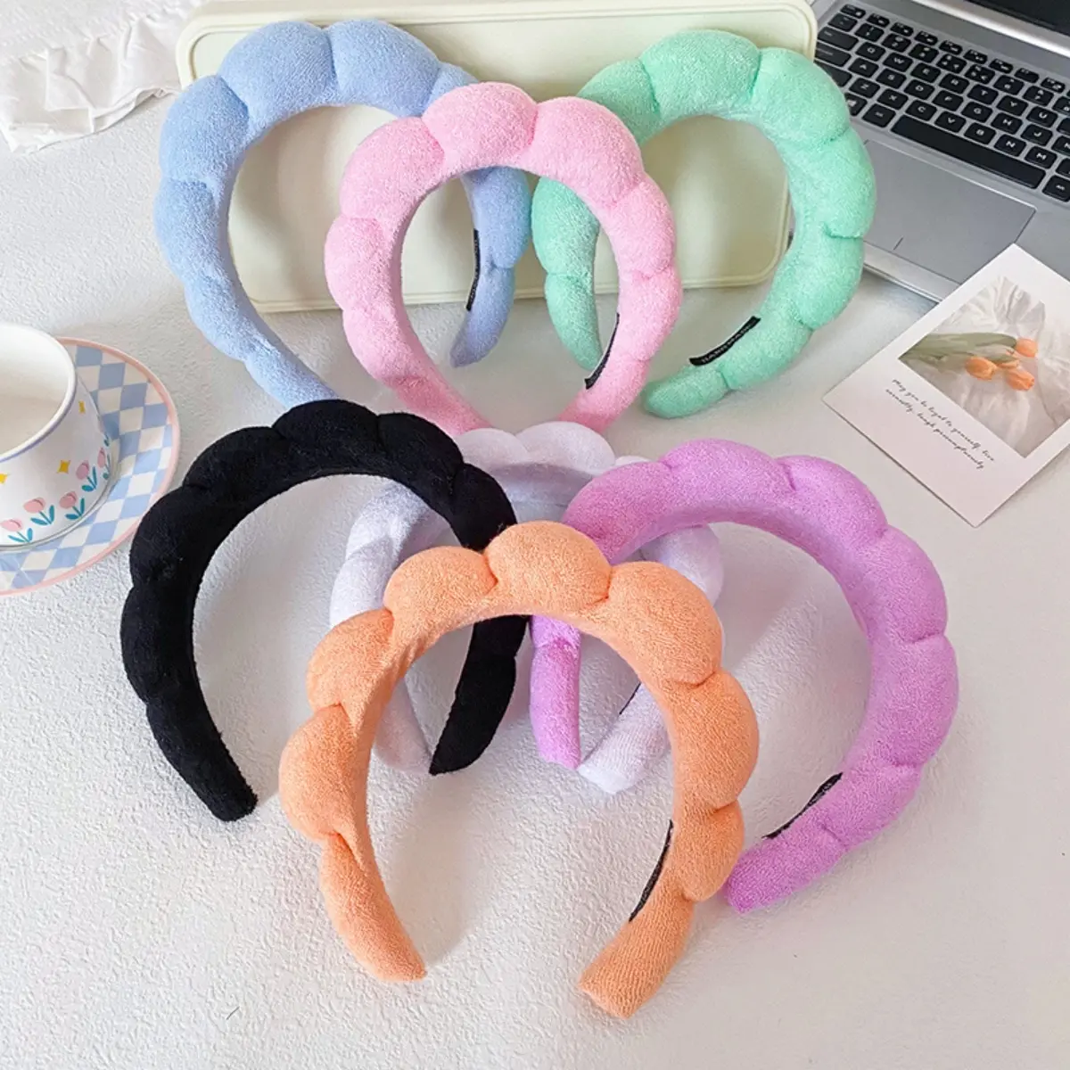 Terry Cloth Sponge Headband Color Collection