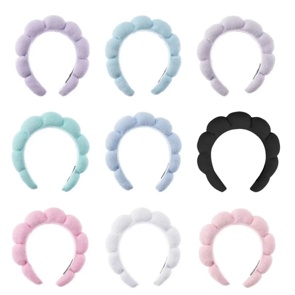 erry Cloth Sponge Headband Color Options